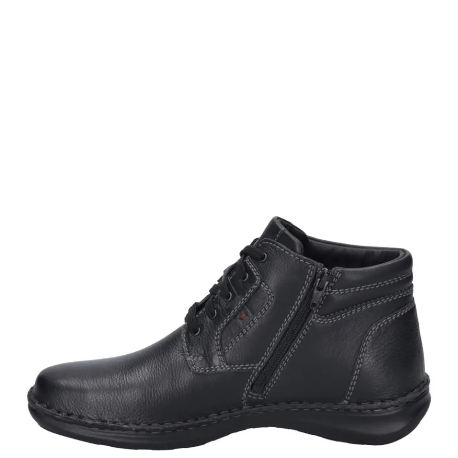 Clearance Botki męskie Josef Seibel NEW ANVERS 35 skórzane czarny 44935 PL044 100 Męskie Botki