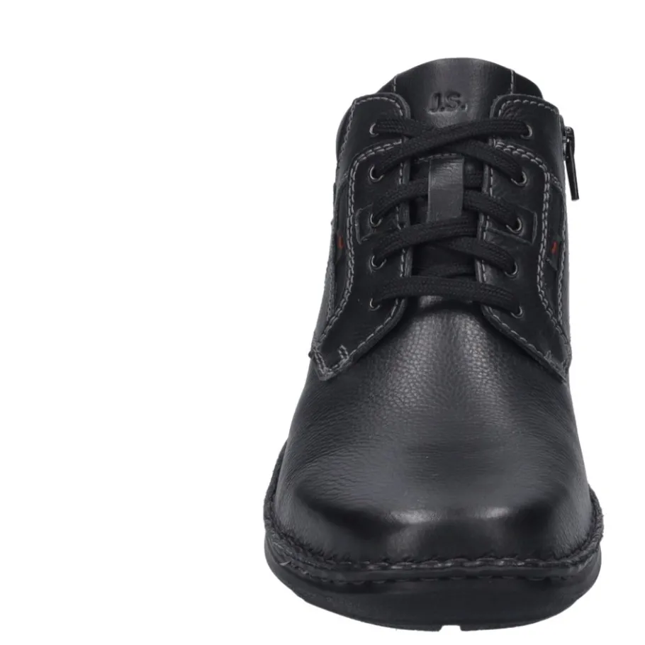 Clearance Botki męskie Josef Seibel NEW ANVERS 35 skórzane czarny 44935 PL044 100 Męskie Botki