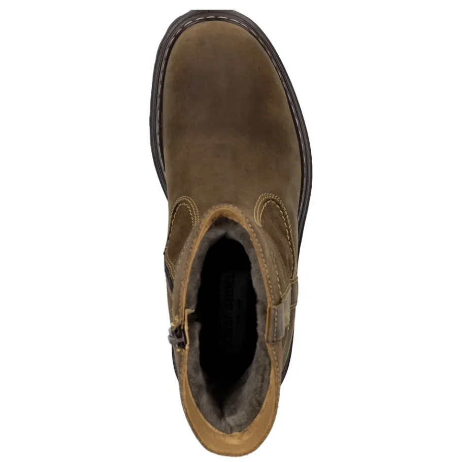 Outlet Botki męskie Josef Seibel Chance 27 skórzane brązowy 21927 LA86 310 Męskie Botki