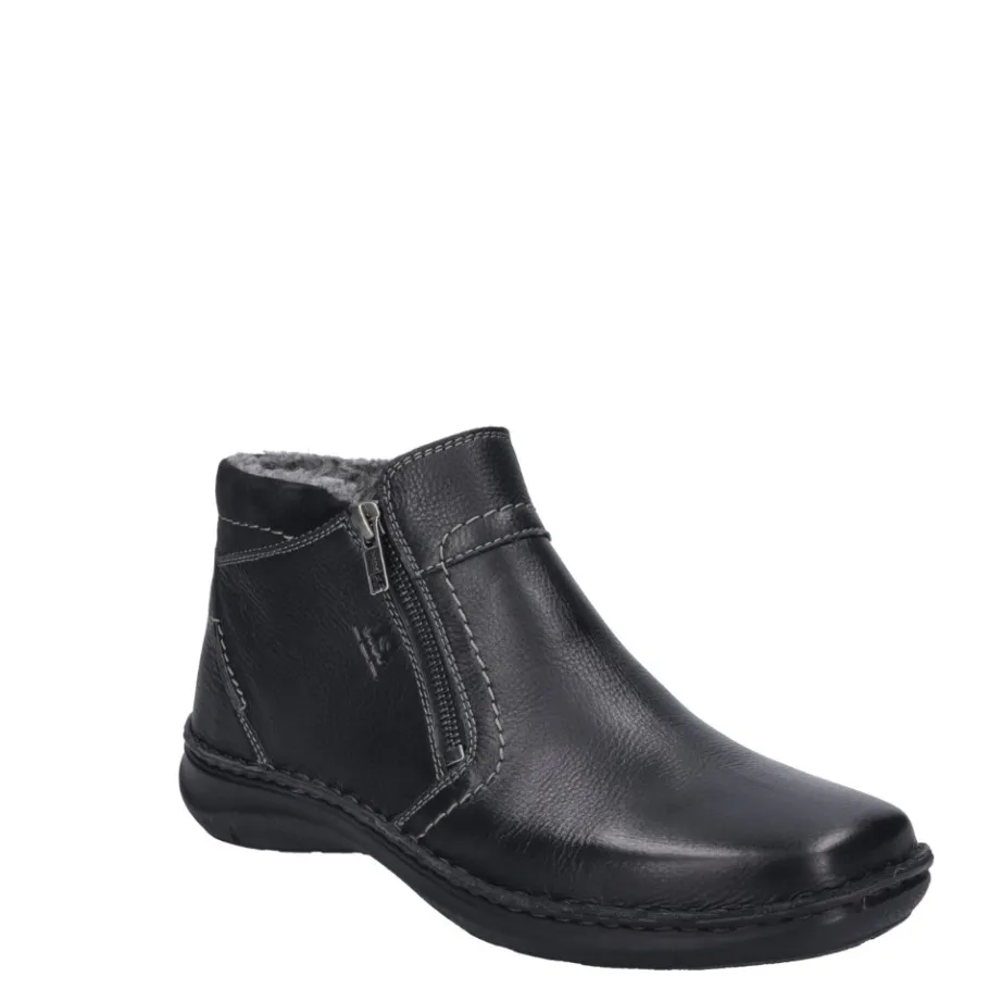 Online Botki męskie Josef Seibel NEW ANVERS 04 skórzane czarny 44904 PL049 100 Męskie Botki