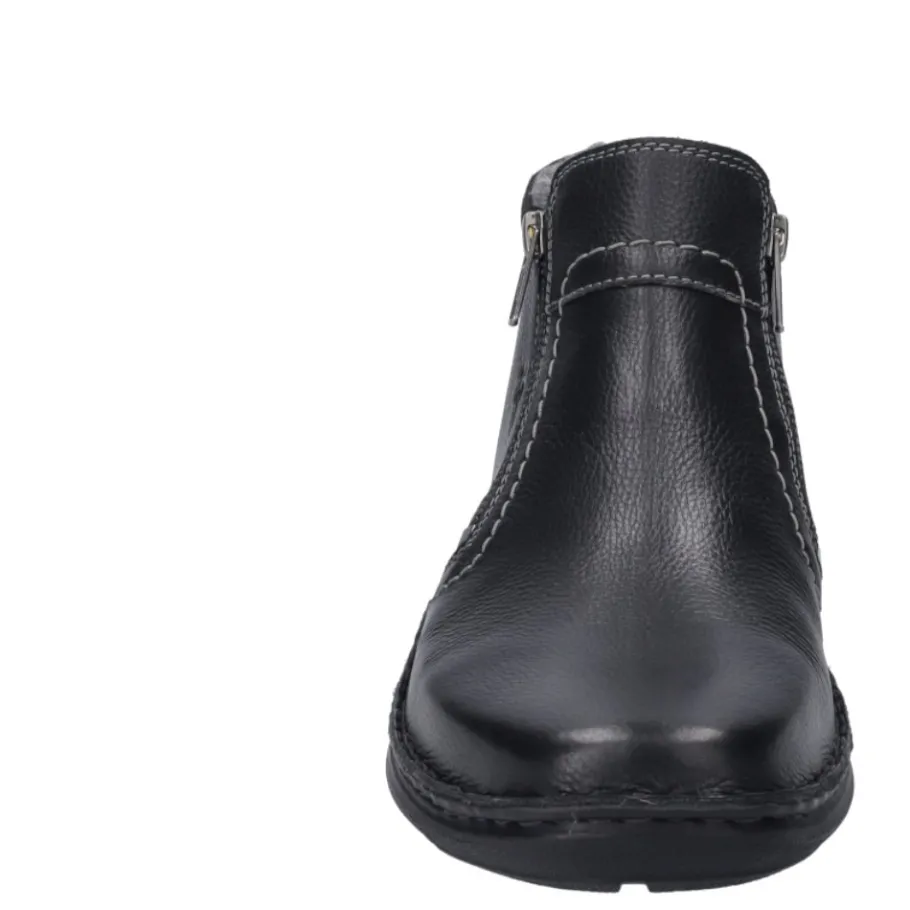 Online Botki męskie Josef Seibel NEW ANVERS 04 skórzane czarny 44904 PL049 100 Męskie Botki