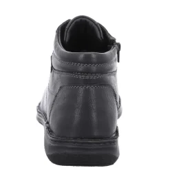 Clearance Botki męskie Josef Seibel ANVERS 35 skórzane czarny 43340 PL703 100 Ocieplane Męskie Botki