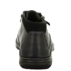 Clearance Botki męskie Josef Seibel ANVERS 84 skórzane czarny 43684 PL238 100 Ocieplane Męskie Botki