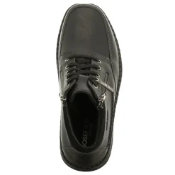 Clearance Botki męskie Josef Seibel ANVERS 84 skórzane czarny 43684 PL238 100 Ocieplane Męskie Botki