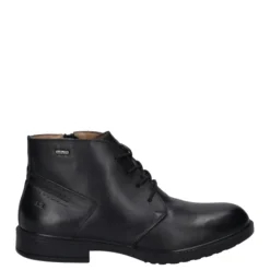 Outlet Botki męskie Josef Seibel HARRY 51 skórzane czarny 31951 24 100 Męskie Botki