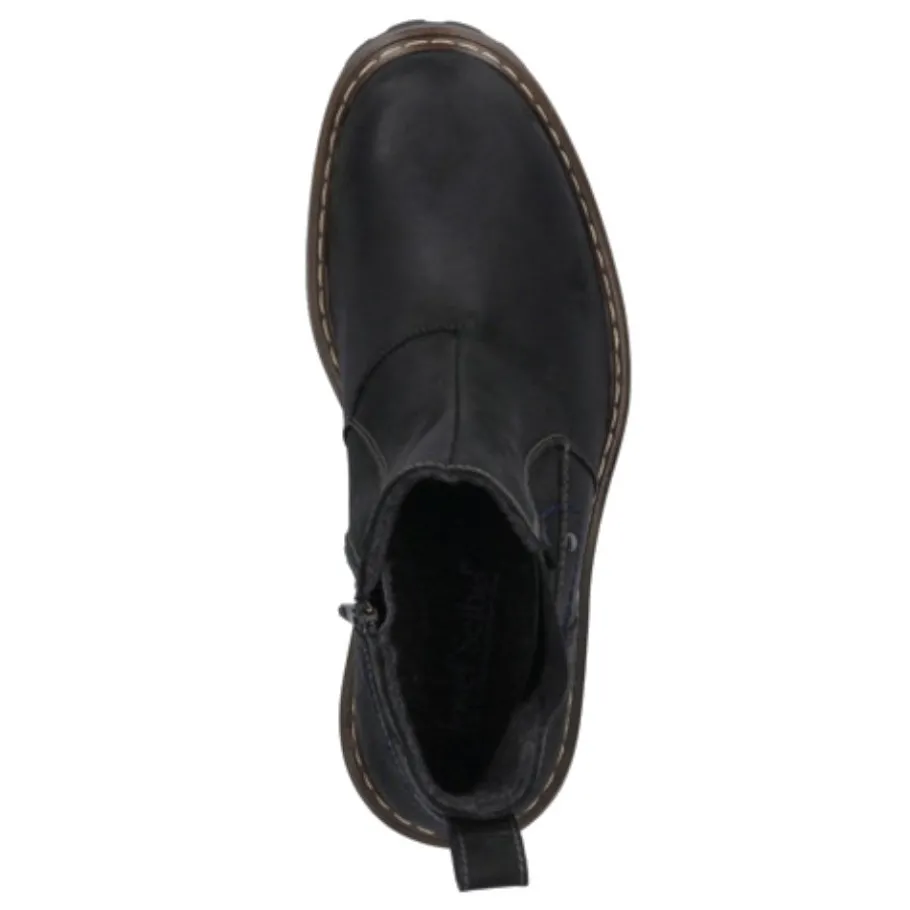 Online Botki męskie Josef Seibel CHANCE 49 skórzane czarny 21949 MA86 100 Męskie Botki