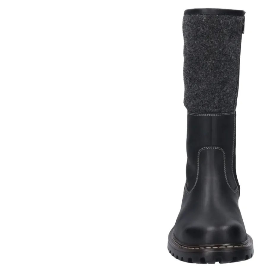 Hot Botki męskie Josef Seibel CHANCE 41 skórzane czarny 21941 LA86 100 Męskie Botki