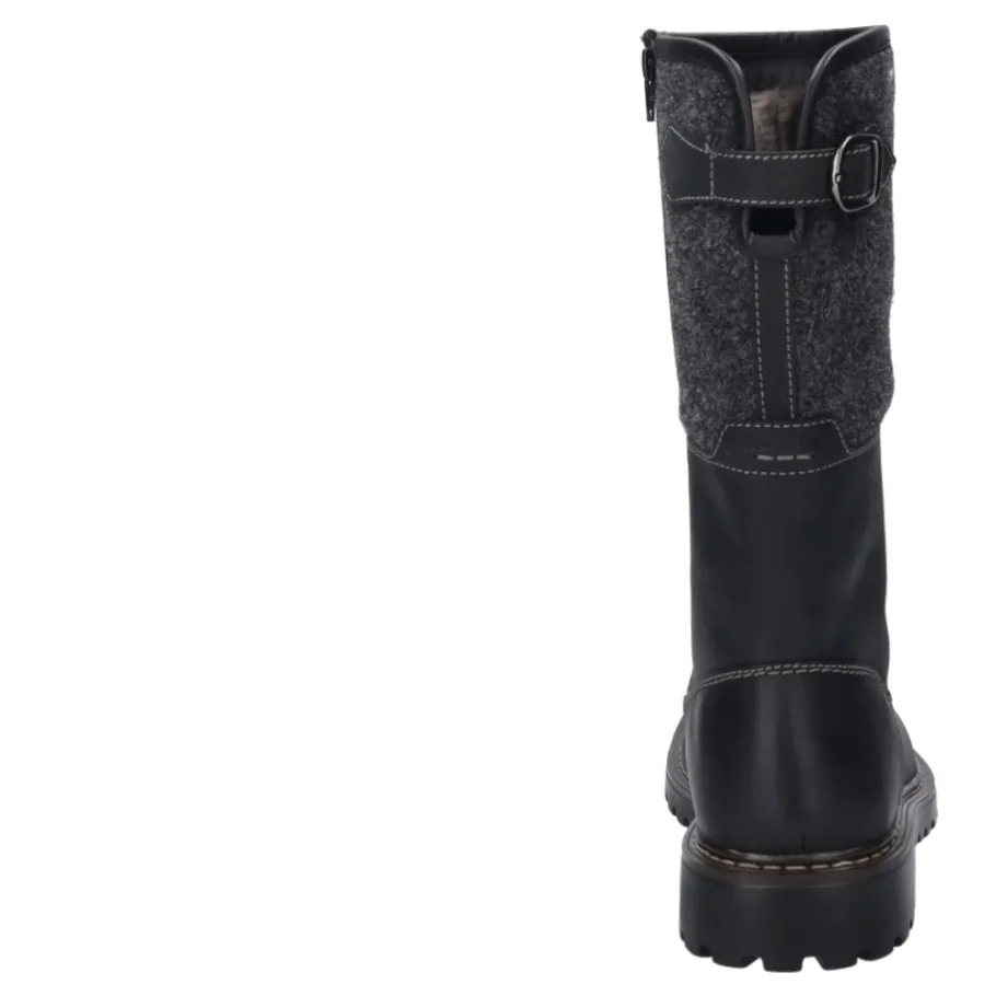 Hot Botki męskie Josef Seibel CHANCE 41 skórzane czarny 21941 LA86 100 Męskie Botki