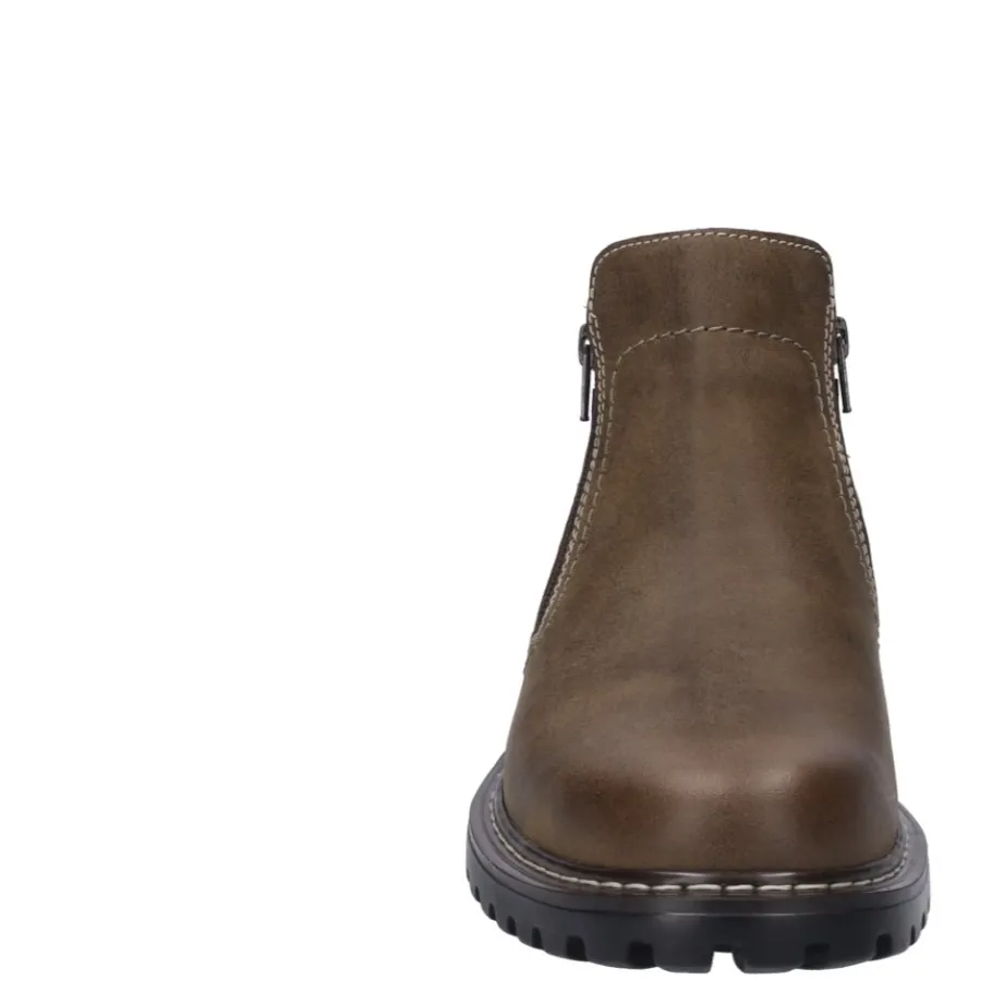 Discount Botki męskie Josef Seibel CHANCE 55 skórzane brązowy 21955 PL66 310 Męskie Botki