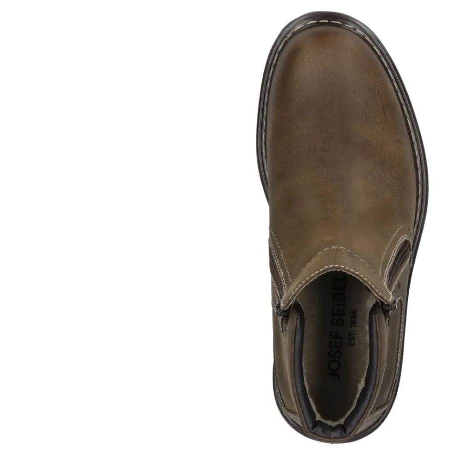 Discount Botki męskie Josef Seibel CHANCE 55 skórzane brązowy 21955 PL66 310 Męskie Botki