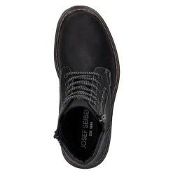Sale Botki męskie Josef Seibel Chance 67 skórzane czarny 21967 MA86 100 Męskie Botki