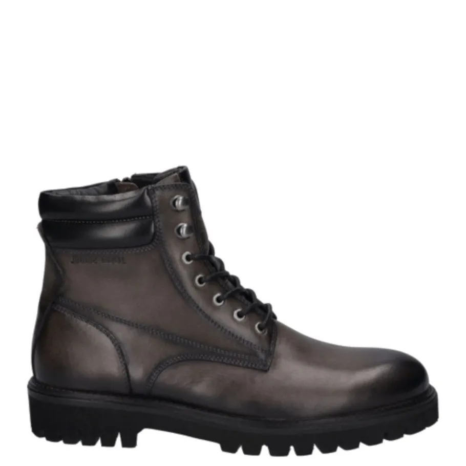 Outlet Botki męskie Josef Seibel ROMED 01 skórzane czarny 34401 MA64 2781 Męskie Botki