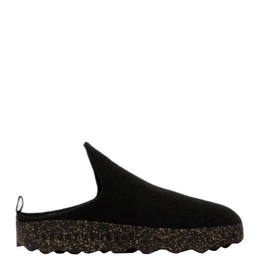 Discount Buty damskie Asportuguesas COME L czarny P018023010 Damskie Klapki