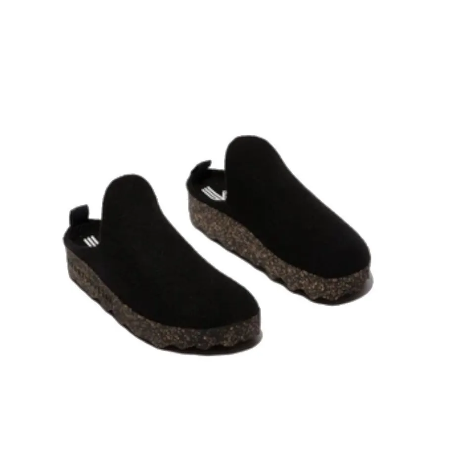 Discount Buty damskie Asportuguesas COME L czarny P018023010 Damskie Klapki