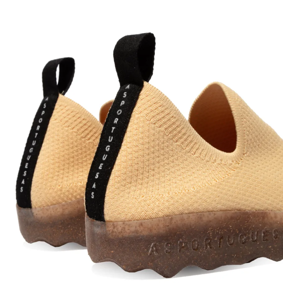 Outlet Buty damskie Asportuguesas CARE żółty P018019032 Damskie Półbuty