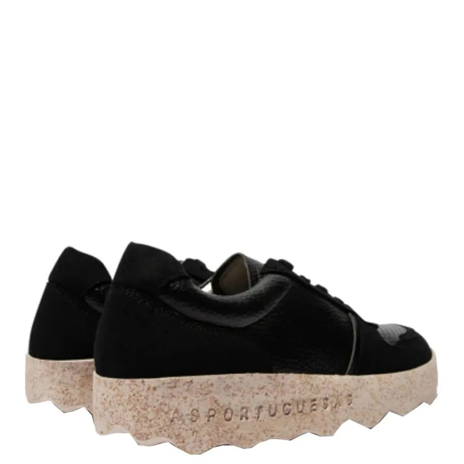 Best Buty damskie Asportuguesas COBB czarny P018221000 Damskie Półbuty