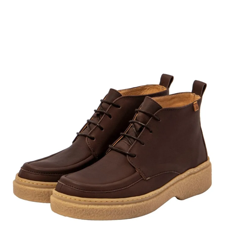 Outlet Buty damskie El Naturalista N5902 ARPEA skórzane brązowy Damskie Botki