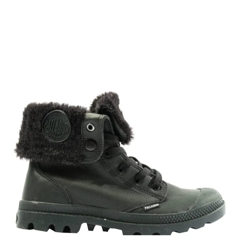 Outlet Buty damskie Palladium BAGGY NBK WL skórzane czarny 97962-001 Damskie Trapery