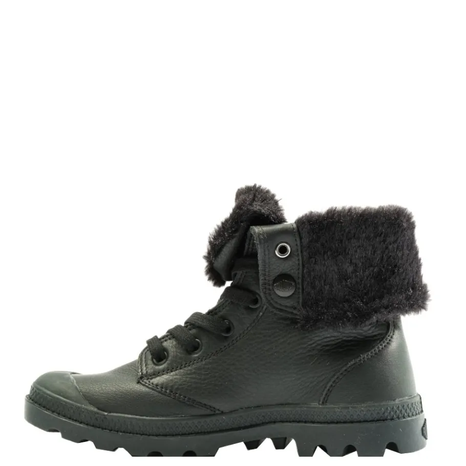 Outlet Buty damskie Palladium BAGGY NBK WL skórzane czarny 97962-001 Damskie Trapery