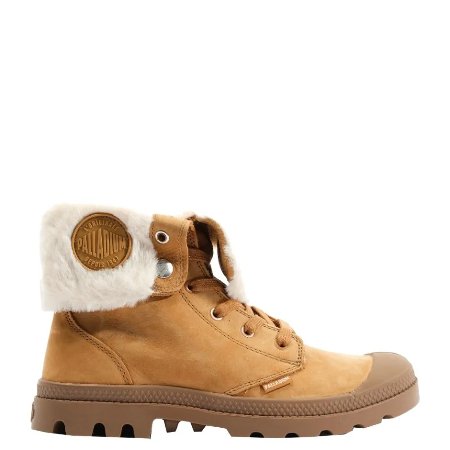 Discount Buty damskie Palladium BAGGY NBK WL skórzane brązowy 97962-237 Damskie Trapery