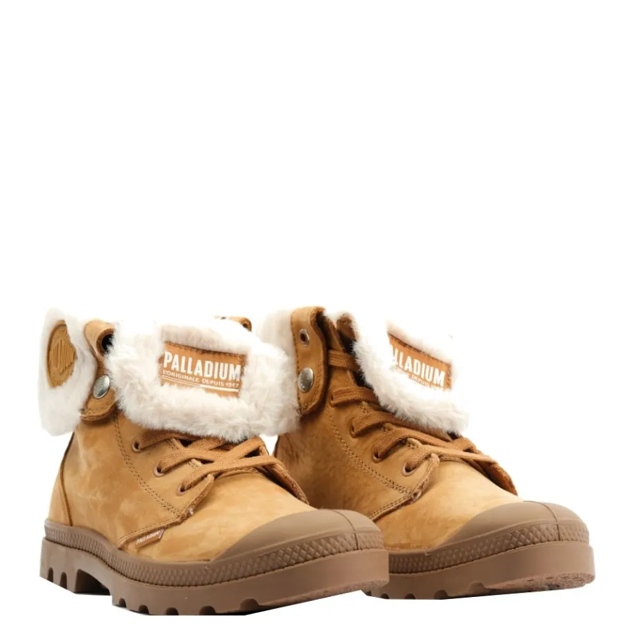 Discount Buty damskie Palladium BAGGY NBK WL skórzane brązowy 97962-237 Damskie Trapery