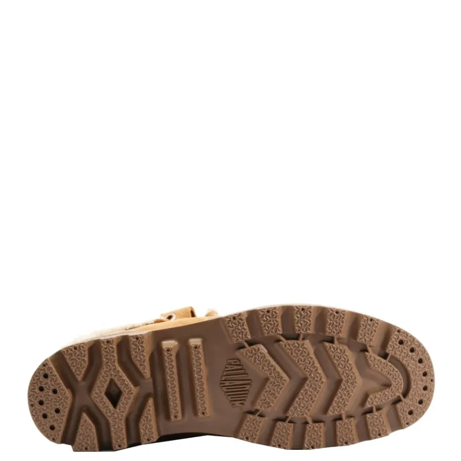 Discount Buty damskie Palladium BAGGY NBK WL skórzane brązowy 97962-237 Damskie Trapery