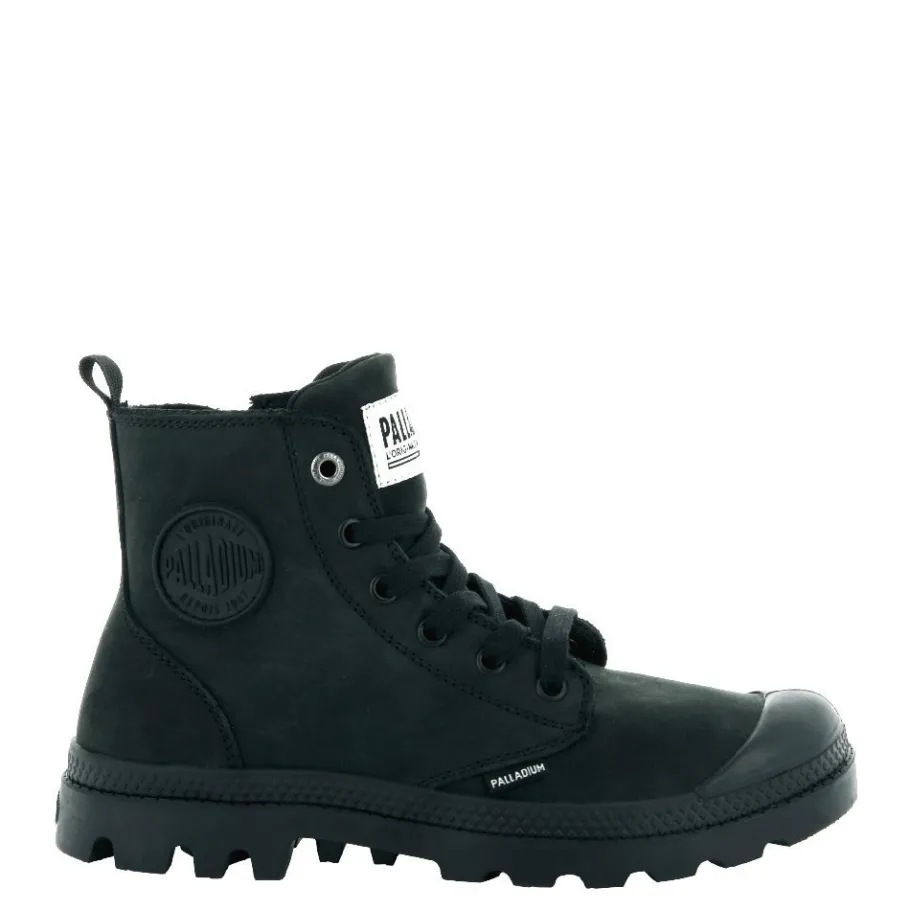 Buty damskie Palladium HI ZIP NBK W skórzane czarny 96440-008 Damskie Trapery