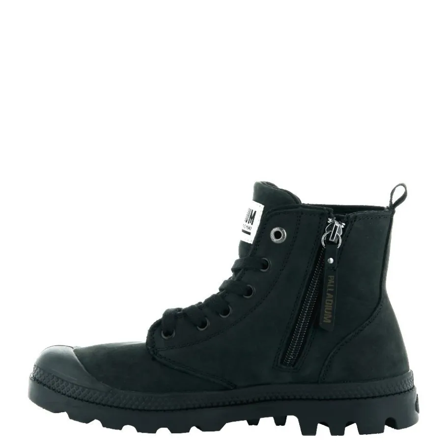 Buty damskie Palladium HI ZIP NBK W skórzane czarny 96440-008 Damskie Trapery