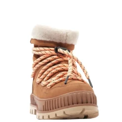 Clearance Buty damskie Palladium PALLASHOCK HIVER skórzane brązowy 94349-252 Damskie Trapery