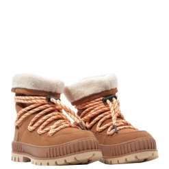 Clearance Buty damskie Palladium PALLASHOCK HIVER skórzane brązowy 94349-252 Damskie Trapery