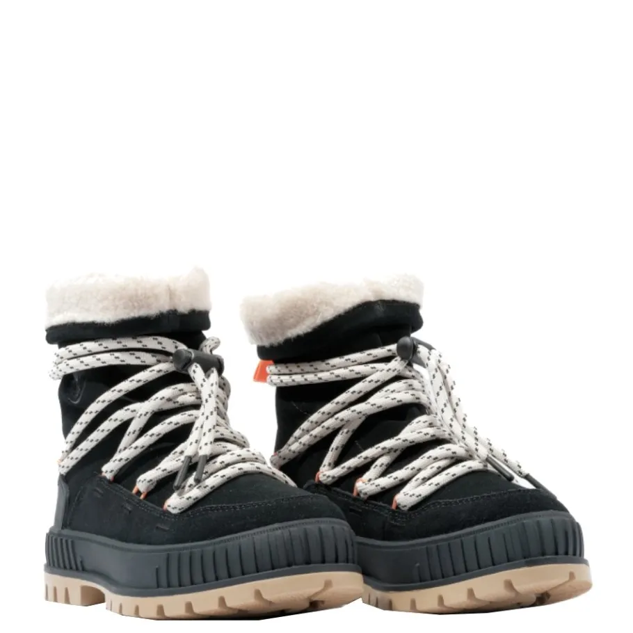 Hot Buty damskie Palladium PALLASHOCK HIVER skórzane czarny 94349-008 Damskie Trapery