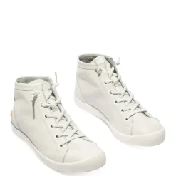 Outlet Buty damskie Softinos ISLEEN II skórzane biały P900586008 Damskie Botki