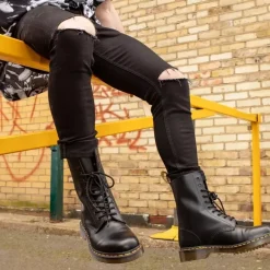 Discount Buty Dr. Martens 1490 Black Smooth 11857001 Damskie Glany|Glany
