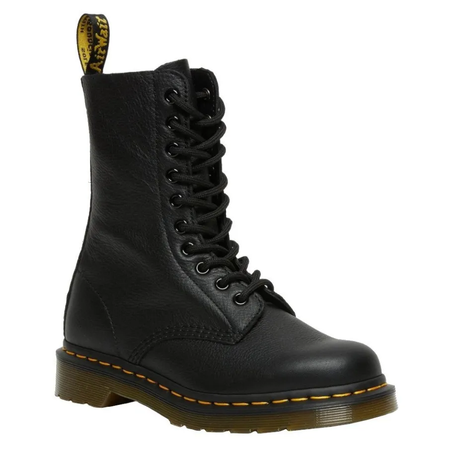 Outlet Buty Dr. Martens 1490 Black Virginia 22524001 Damskie Botki
