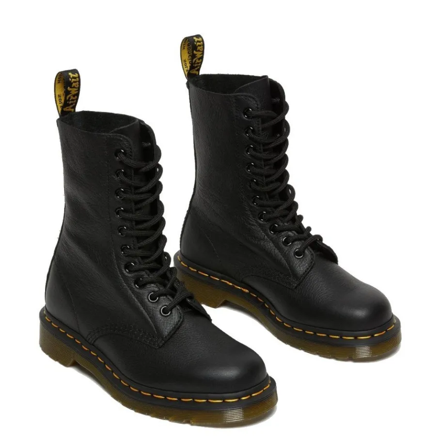 Outlet Buty Dr. Martens 1490 Black Virginia 22524001 Damskie Botki
