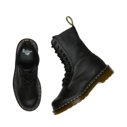 Outlet Buty Dr. Martens 1490 Black Virginia 22524001 Damskie Botki