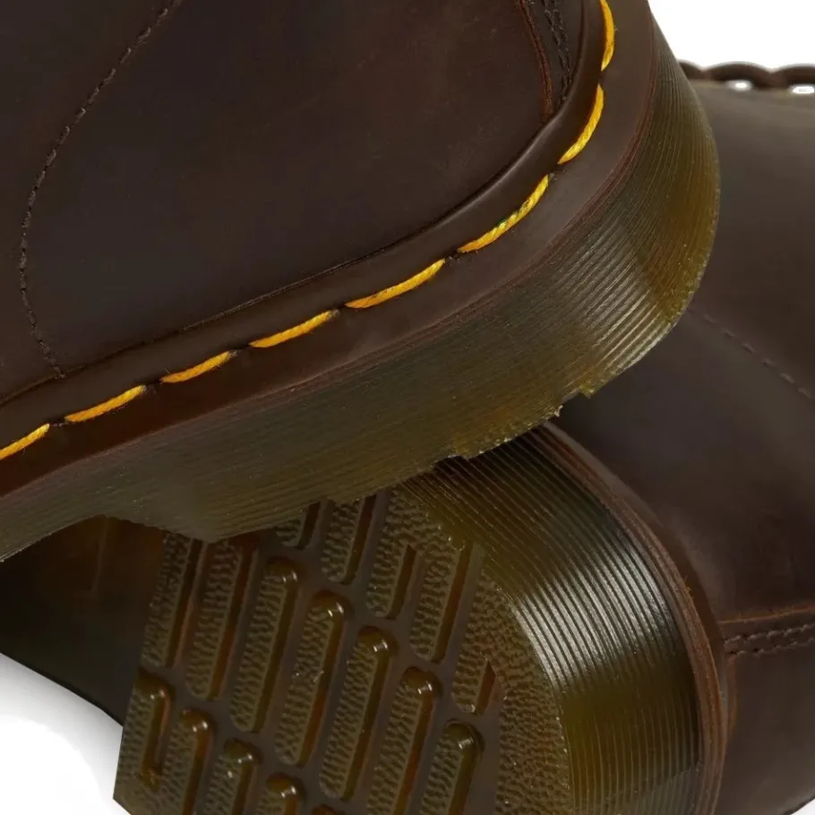 Best Buty Dr. Martens 1460 Dark Brown Crazy Horse 11822203 Damskie Glany|Botki