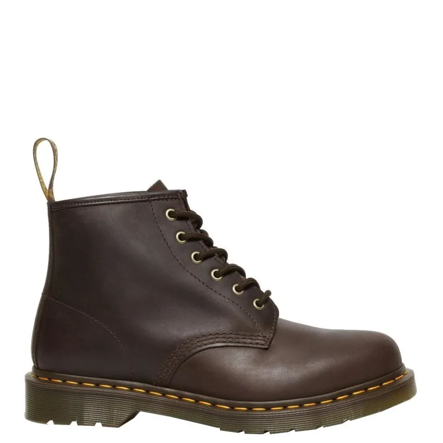New Buty Dr. Martens 101 Dark Brown Crazy Horse 27761201 Damskie Botki|Botki