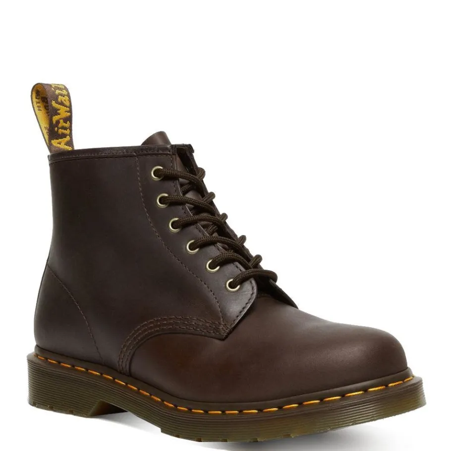 New Buty Dr. Martens 101 Dark Brown Crazy Horse 27761201 Damskie Botki|Botki