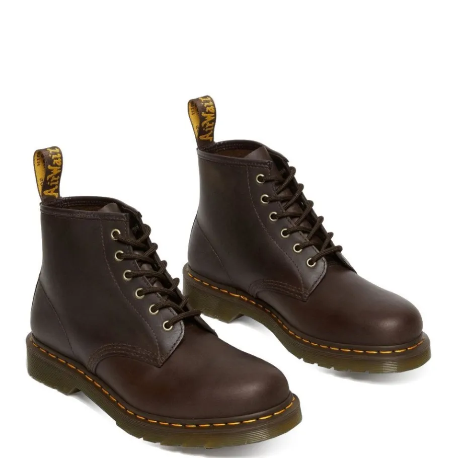 New Buty Dr. Martens 101 Dark Brown Crazy Horse 27761201 Damskie Botki|Botki