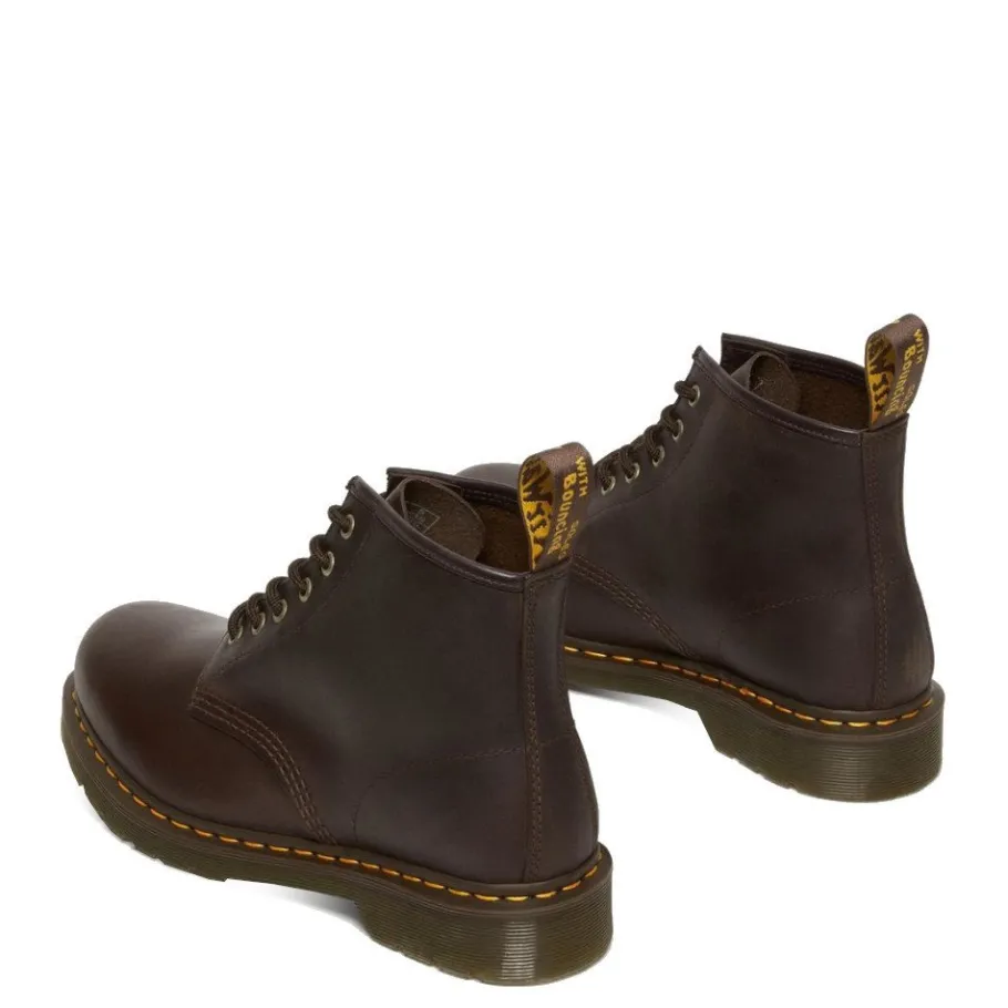 New Buty Dr. Martens 101 Dark Brown Crazy Horse 27761201 Damskie Botki|Botki