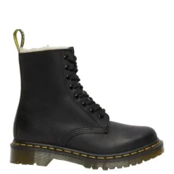 Best Buty Dr. Martens 1460 SERENA Black Burnished Wyoming Ocieplane 21797001 Damskie Botki|Botki