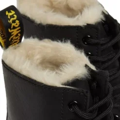 Best Buty Dr. Martens 1460 SERENA Black Burnished Wyoming Ocieplane 21797001 Damskie Botki|Botki