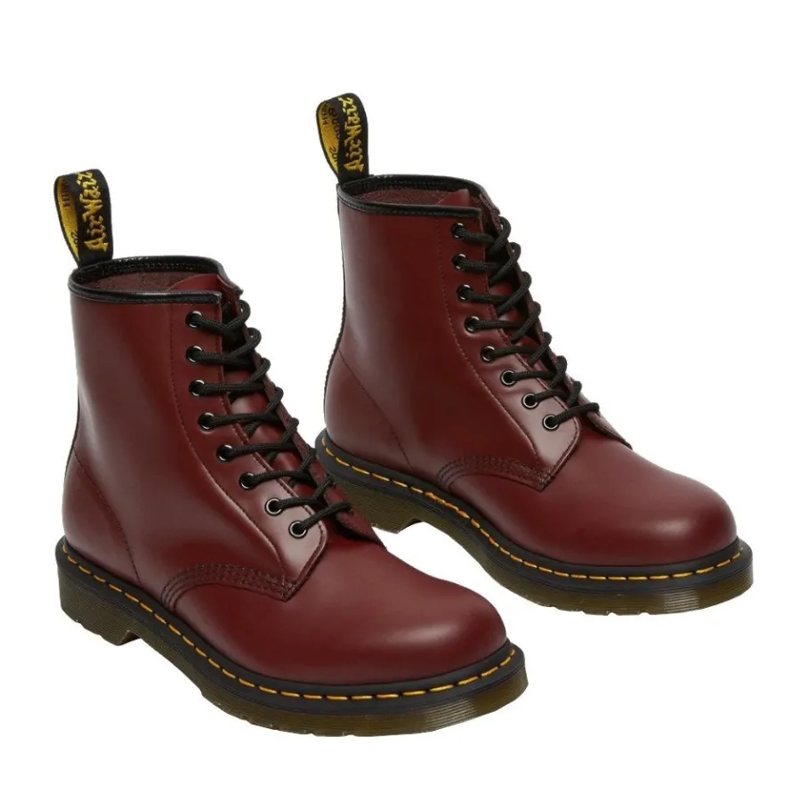 New Buty Dr. Martens 1460 SMOOTH Cherry Red Smooth 11822600 Damskie Botki|Botki