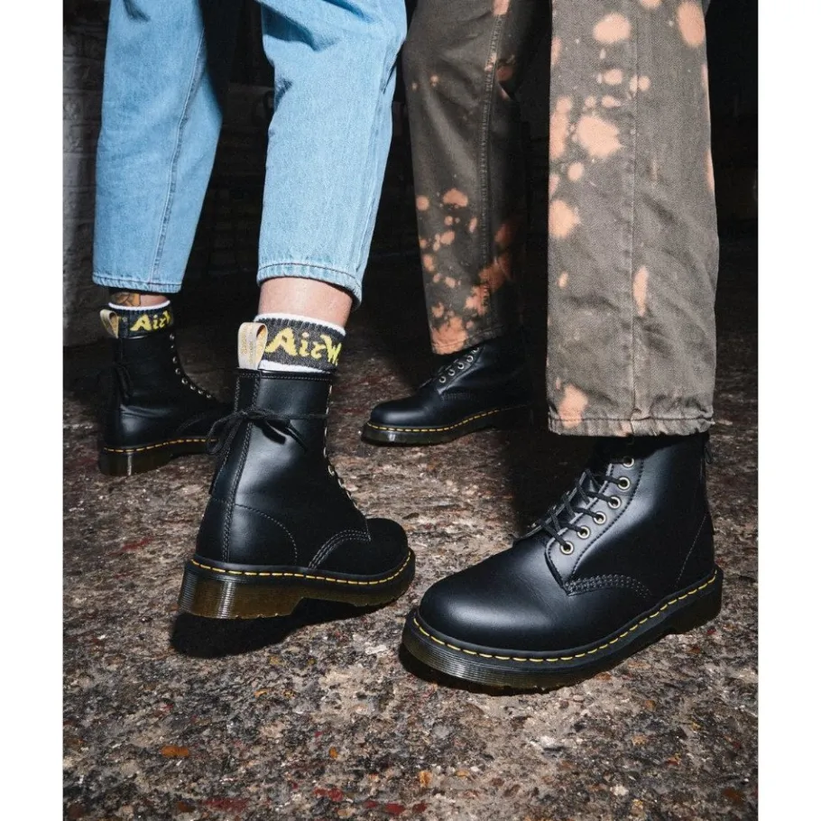 Hot Buty Dr. Martens 1460 VEGAN Black Felix Rub Off 14045001 Damskie Vegan|Vegan