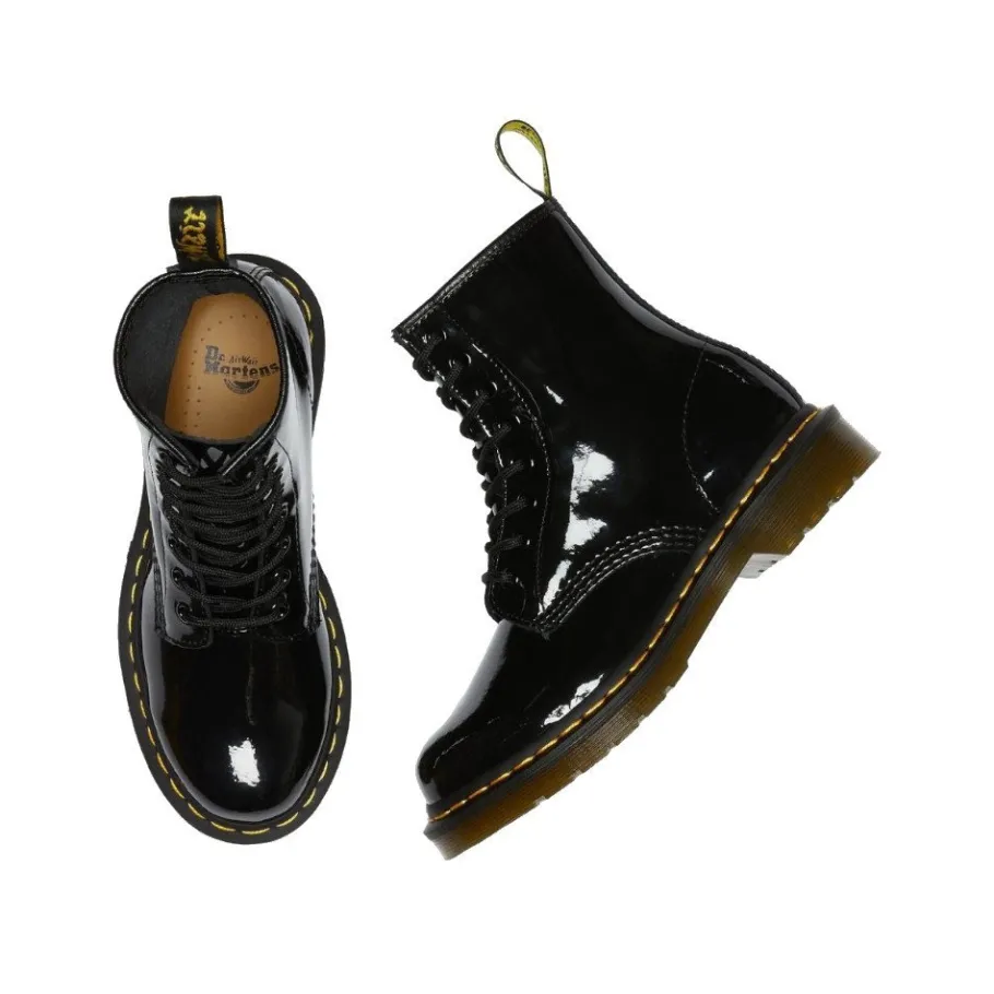 Online Buty Dr. Martens 1460 W Black Patent Lamper 11821011 Damskie Botki