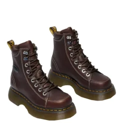 Best Buty Dr. Martens Buzz 8i Dark Brown Grizzly 42033200 Damskie Botki