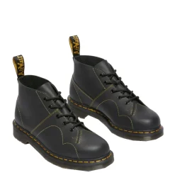 Clearance Buty Dr. Martens CHURCH MONKEY BOOTS Black Greasy 41089001 Damskie Botki|Botki