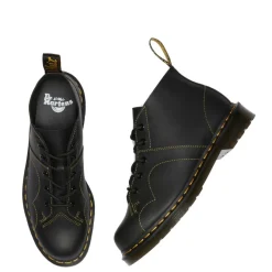 Clearance Buty Dr. Martens CHURCH MONKEY BOOTS Black Greasy 41089001 Damskie Botki|Botki