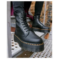 Best Buty Dr. Martens JADON Black Pisa 26378001 Damskie Glany|Glany